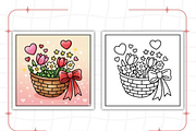 Hearts of Love Coloring Book, an Illustration by Ink Gallery (Thumbnail 4 of 9)