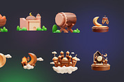Ramadan 3D Icons, an Object 3D Model by Creative Perspective (Thumbnail 8 of 8)