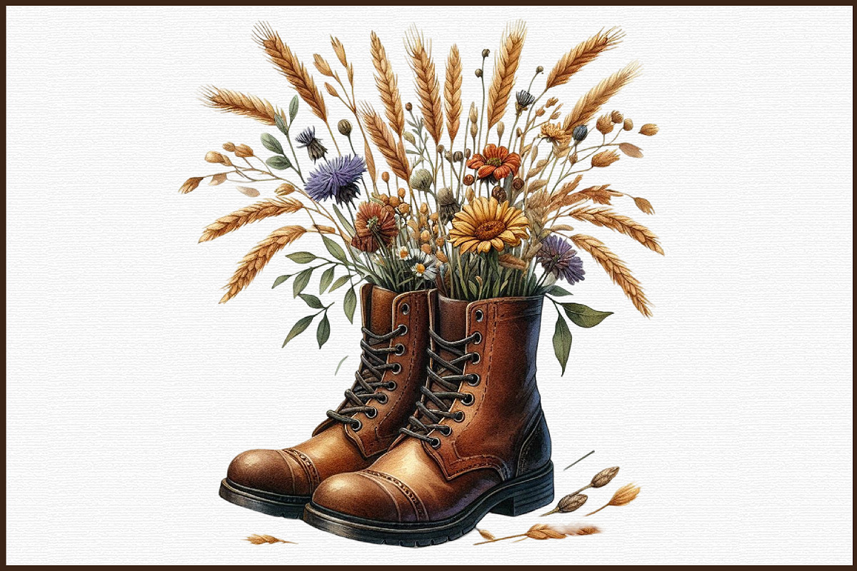 Watercolor Boho Spring Clipart, an Illustration by Sublimation Artist (Photo 3 of 6)