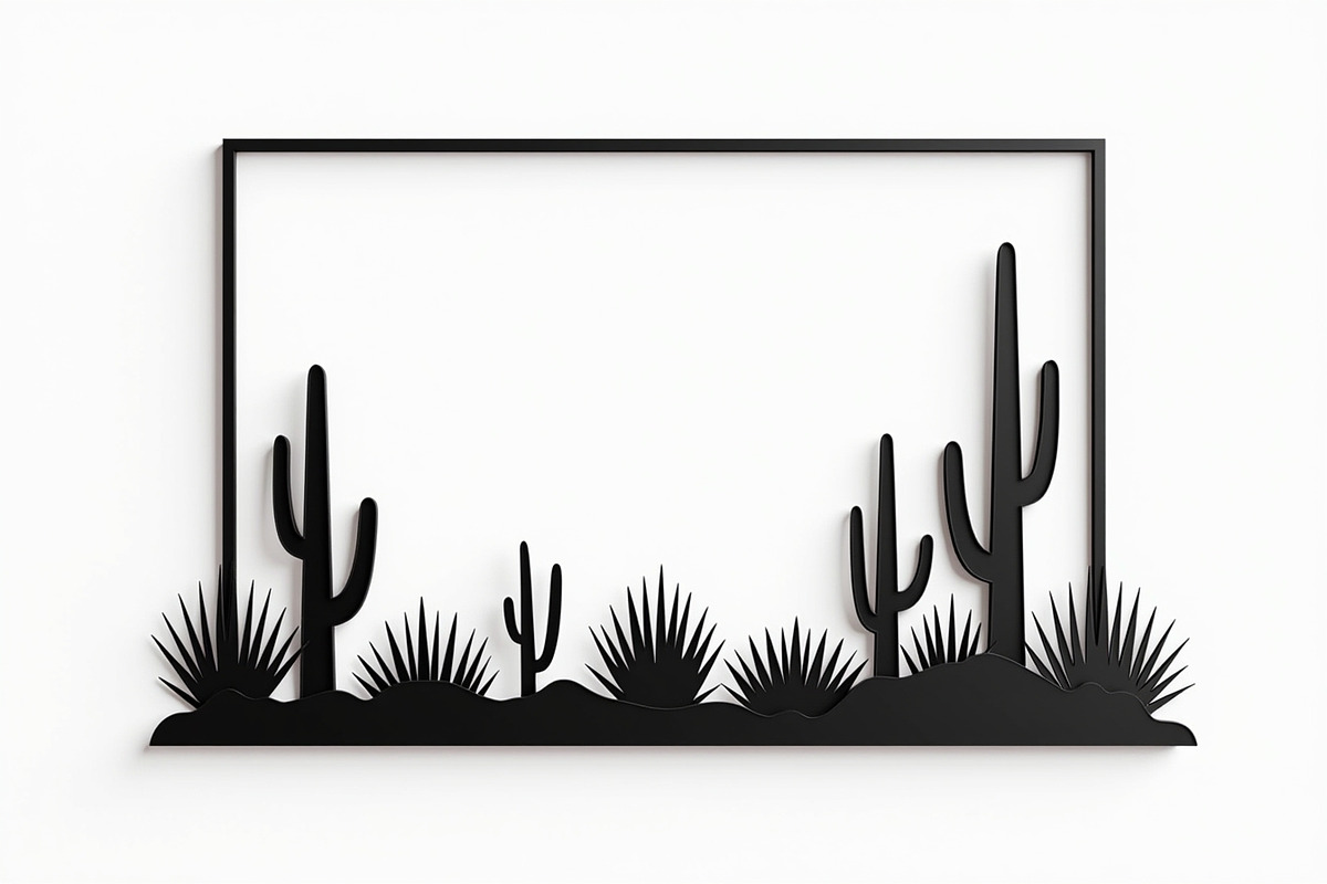 Southwestern Cactus Mountain Vector, an Illustration by hafijul (Photo 12 of 15)