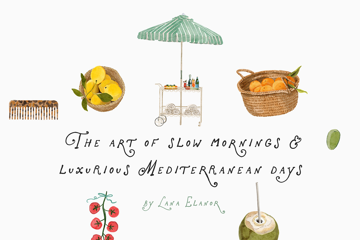 Marbella Summer Whimsical Icons, an Object Graphic by Lana Elanor (Photo 7 of 16)