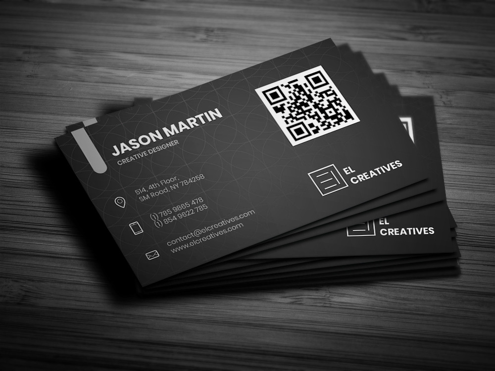 Creative Dark Business Card, a Business Card Template by bouncy