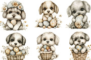 Whimsical Easter Dog Clipart, an Illustration by Designking (Thumbnail 4 of 5)