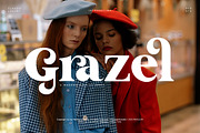 Grazel | Modern Display Serif, a Serif Font by Pentagonistudio (Thumbnail 1 of 10)
