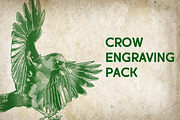 Crow Illustration Engraving Pack, an Illustration by Adan F Maruciel (Thumbnail 1 of 5)