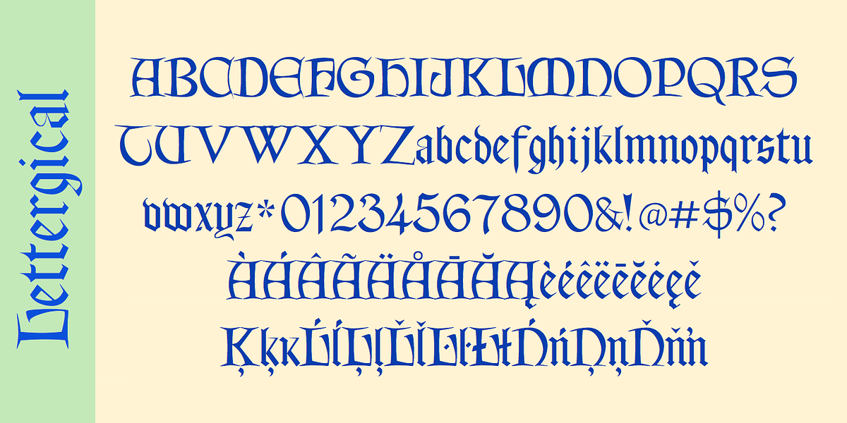 Lettergical, a Font by Ingrimayne Type (Photo 4 of 5)