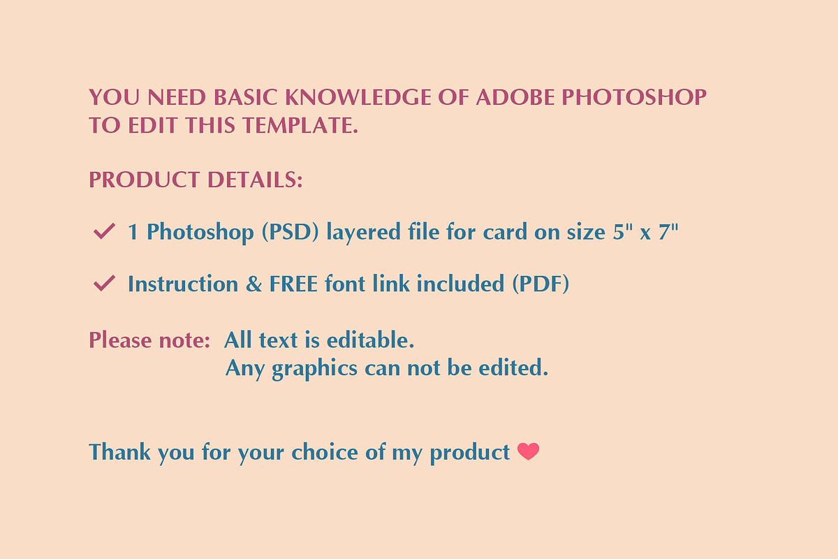 Valentines Photo Card PSD Template, a Card Template by PSD templates and Photos (Photo 3 of 3)