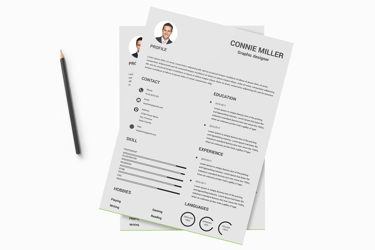 Resume Template and Cover Letter, a Resume Template by designvillage (Photo 5 of 13)