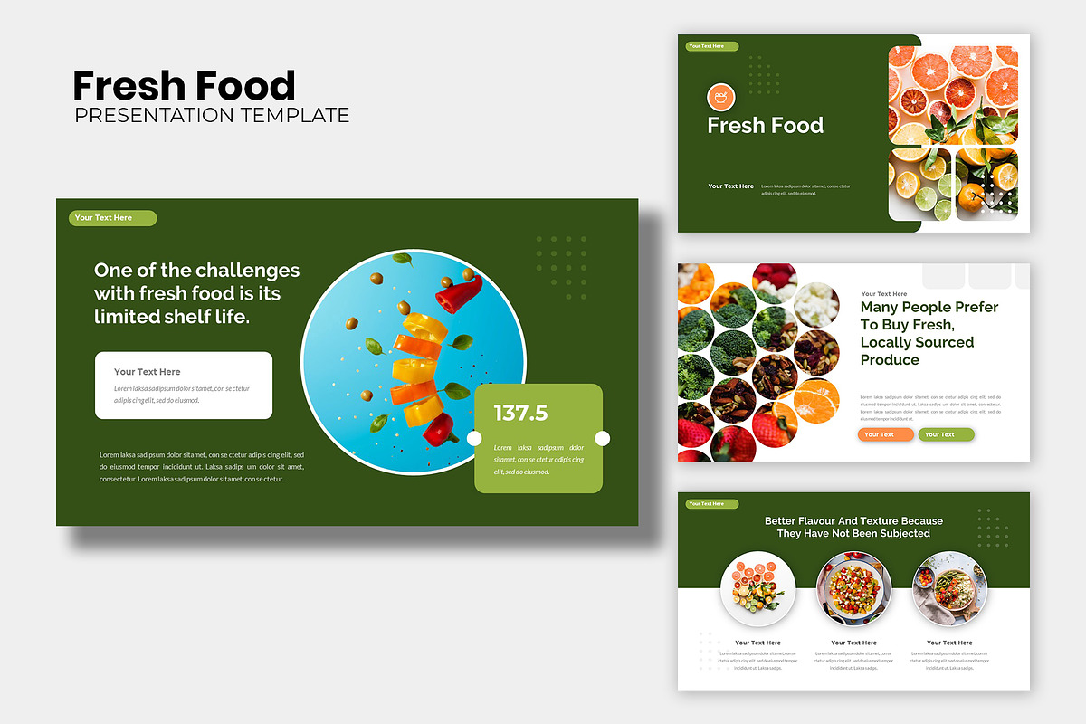 Fresh Food Health Care Powerpoint, a Presentation Template by Robs Daily Design (Photo 1 of 8)