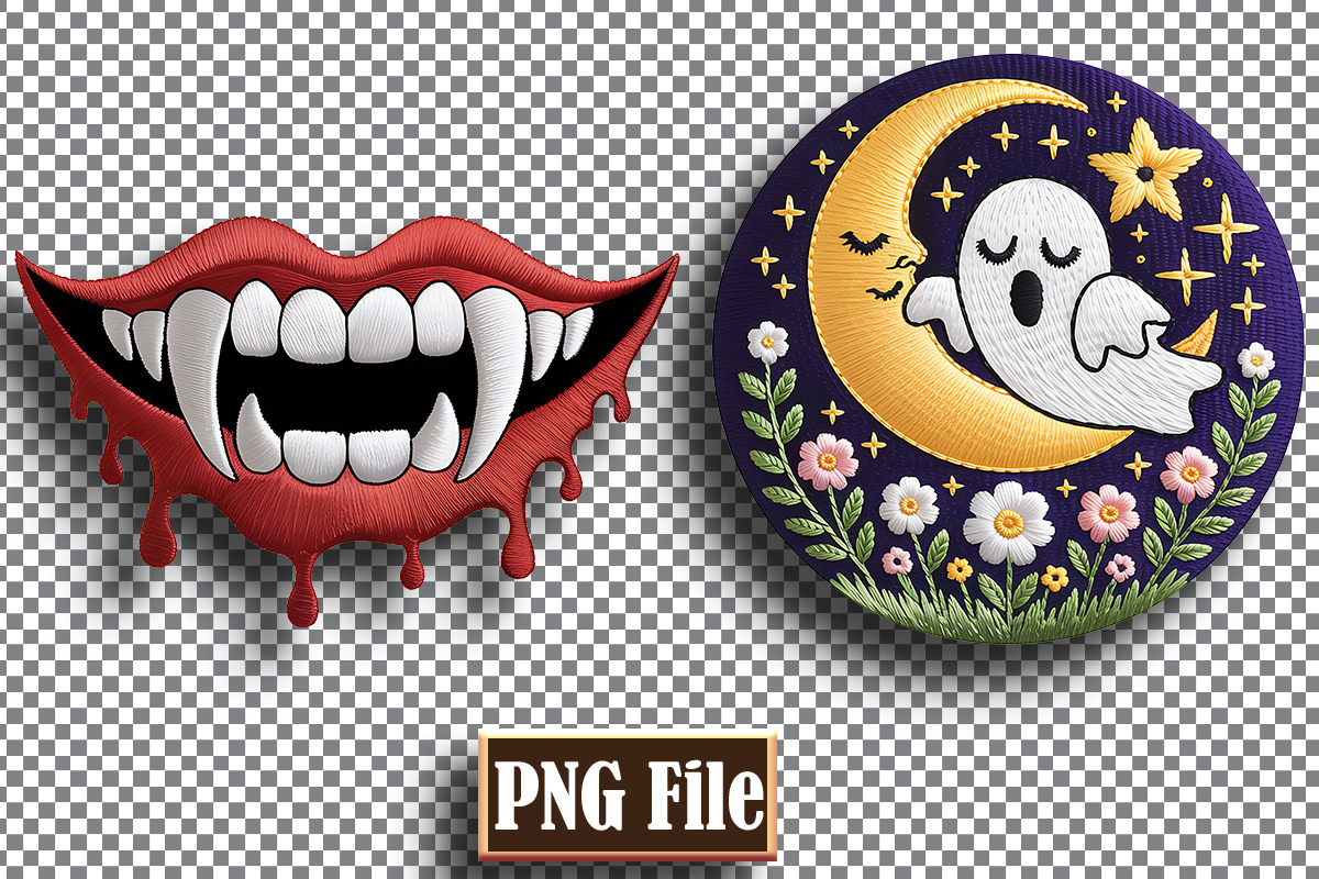 Halloween Embrotary Clipart Bundle, a Seasonal Illustration by protabsorkar11 (Photo 4 of 5)