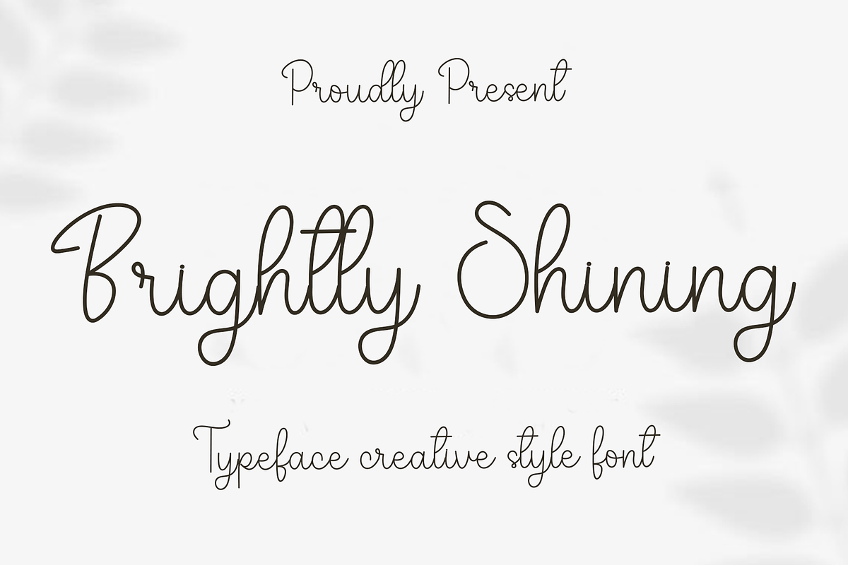 Brightly Shining, a Handwritten Font by FreshTypeINK (Photo 1 of 5)