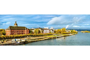 Panorama of Mainz with the Rhine, an Architecture Photo by Leonid Andronov