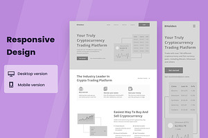 Crypto Trading Wireframe Website