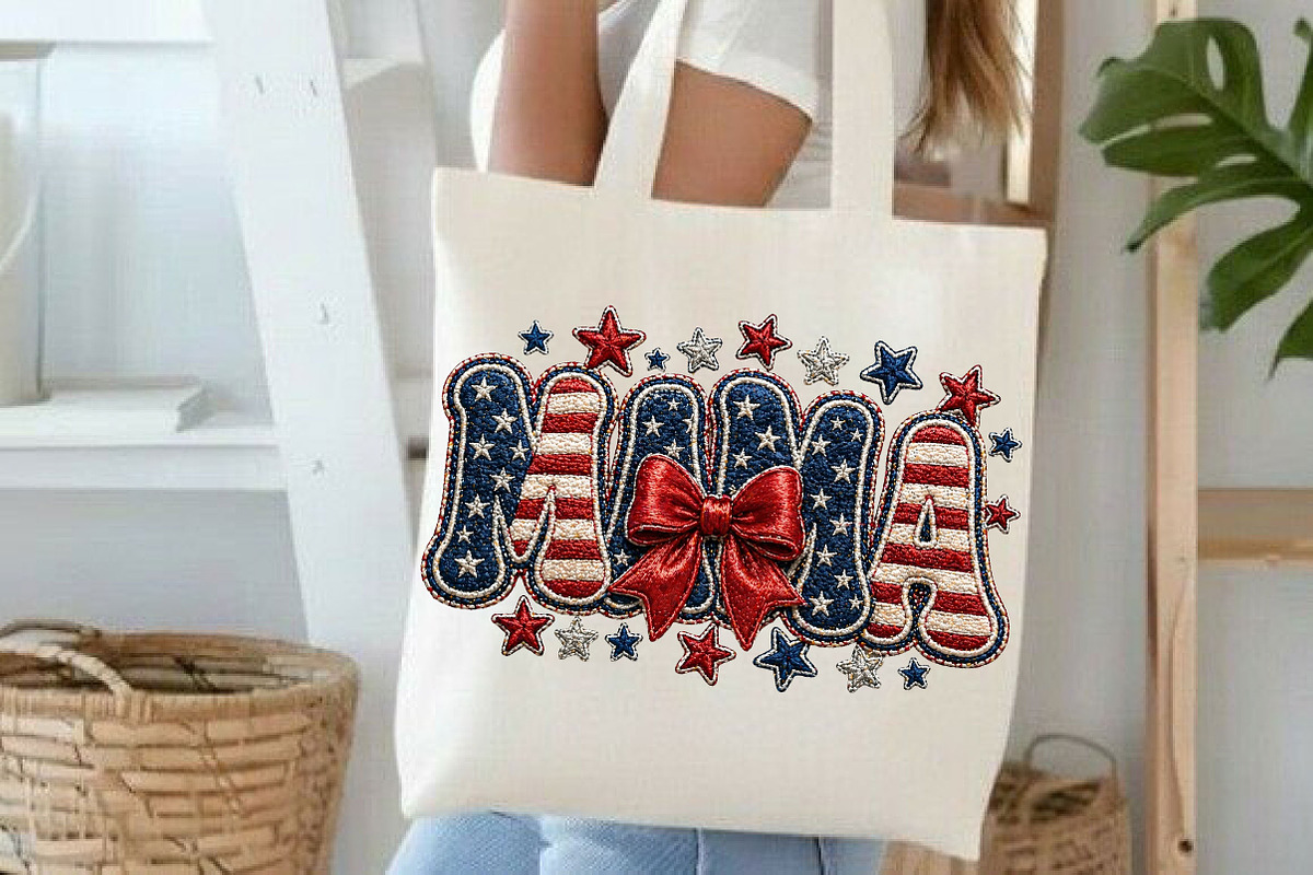 American Mama PNG, 4th of July PNG, an Illustration by DreamCafeArt (Photo 3 of 5)