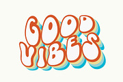 Retro Shadow - Groovy layered font, a Handwritten Font by BitongType (Thumbnail 3 of 8)