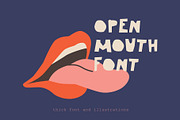 Open Mouth Font, a Sans Serif Font by Popova (Thumbnail 1 of 8)