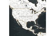 Vector World Map - Large&Detailed, a Decorative Illustration by PorcuPen Works (Thumbnail 5 of 8)
