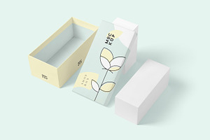 Long Rectangular Shoe Box Mockups