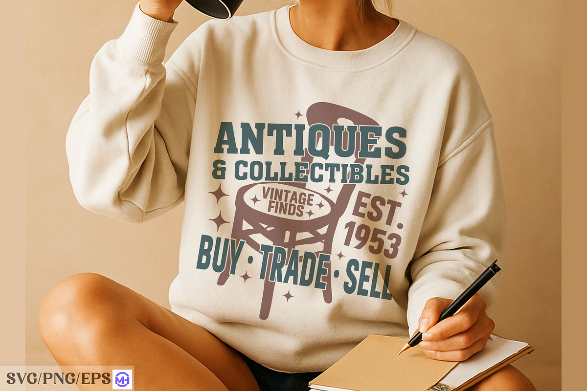 Vintage Countryside Chair Sign SVG, a Graphic by mh_arif (Photo 2 of 4)