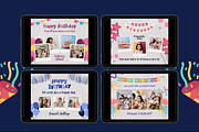 Birthday Photo Collage Templates, a Templates & Theme by TemplateCastleStore (Thumbnail 2 of 9)