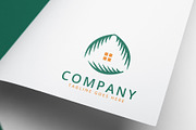 Coconut palm leaf house logo design, a Branding & Logo Template by Amadul11 (Thumbnail 3 of 4)
