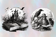 Creepy Halloween Houses Clipart, an Object Graphic by Agnesagraphic (ID 95) (Thumbnail 5 of 9)