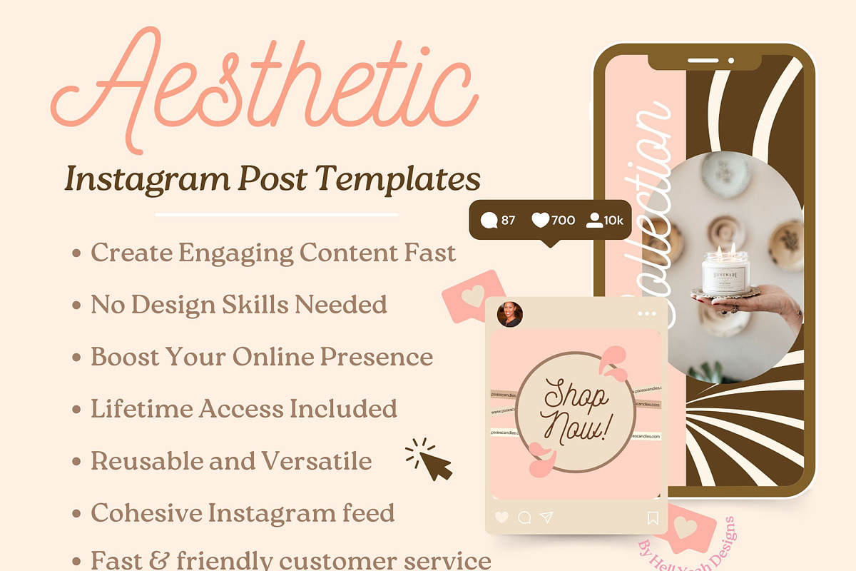 Chic Candle Instagram Story Template, a Social Media Template by Hell Yeah Designs (Photo 4 of 6)