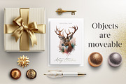 Christmas Card  Mockup, a Print Template by optimism (Thumbnail 3 of 3)