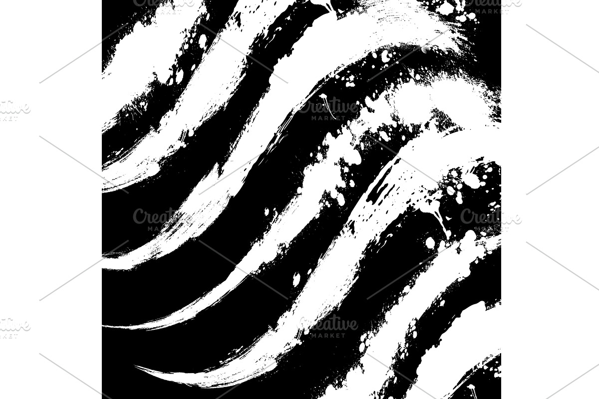 Striped black and white background, an Illustration by Nenahliadava Design