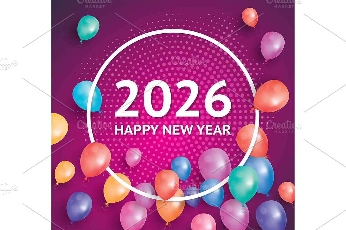 Festive 2026 happy new year., an Illustration by Booblgum