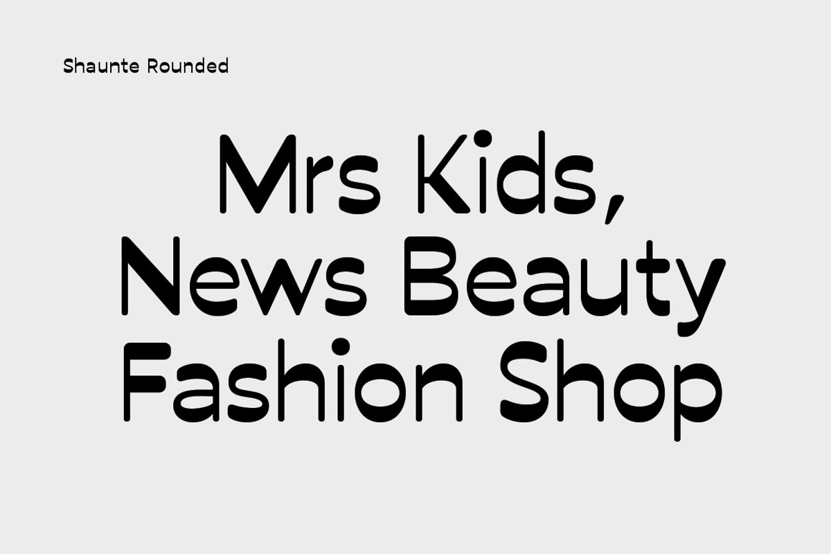 Shaunte Typeface, a Sans Serif Font by Seniors (Photo 8 of 12)