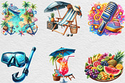 Cruise Adventure Summer Clipart, an Illustration by Black Bird Studio (Thumbnail 3 of 6)
