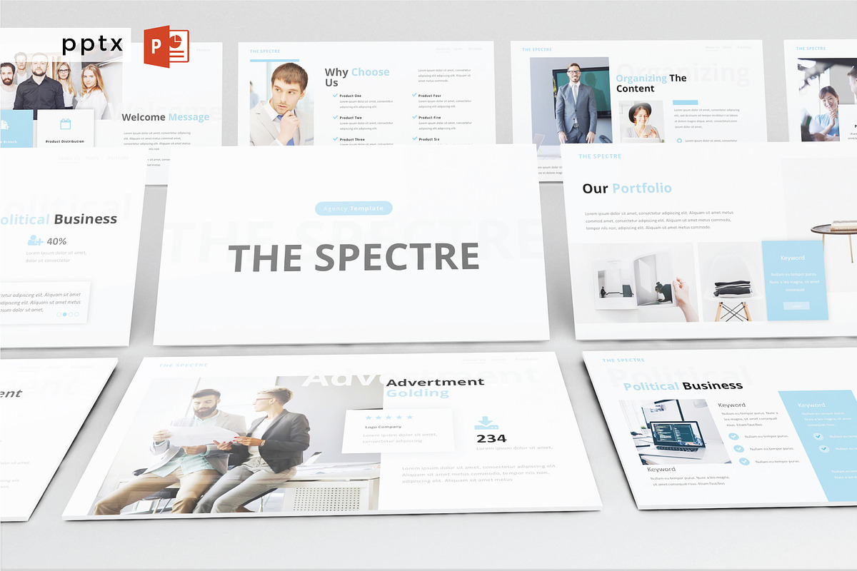 THE SPECTRE - Powerpoint Template, a Presentation Template by Shafura (Photo 1 of 6)