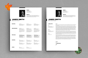 Minimalist Resume and CV Template, a Resume Template by PixelStudio
