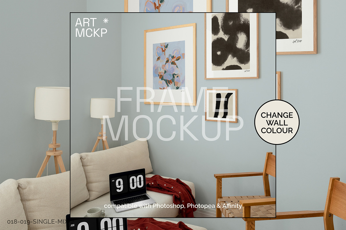 Calm Room: Mix Ratio frame mockups, a Merchandise Mockup by MCKP*ME (Photo 6 of 8)