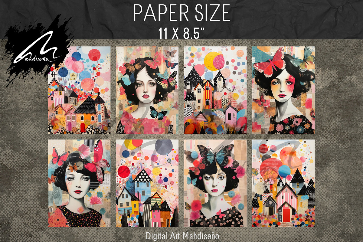 Doodle Junk Journal Pages, Collage, a Decorative Illustration by Digital Art Mahdiseño (Photo 4 of 10)