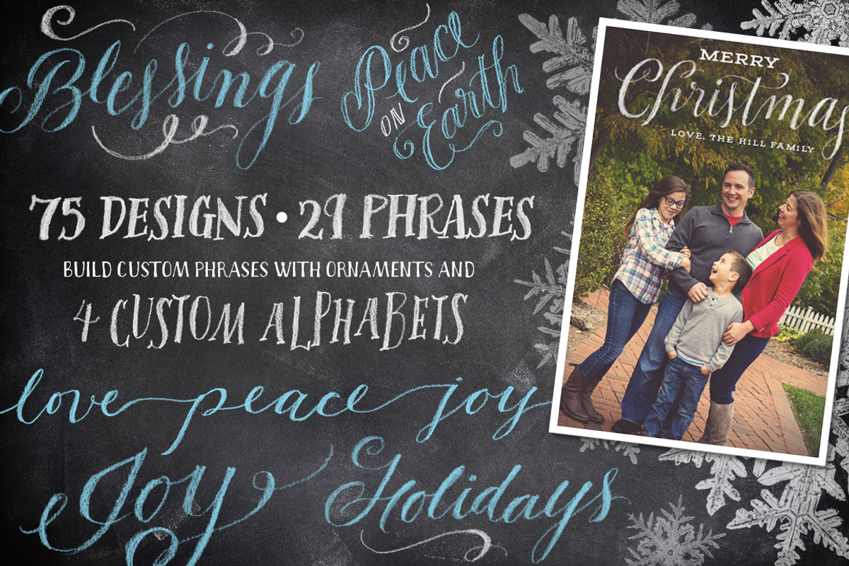 75 Holiday Chalk Overlays, a Decorative Illustration by Ornaments of Grace (Photo 2 of 5)