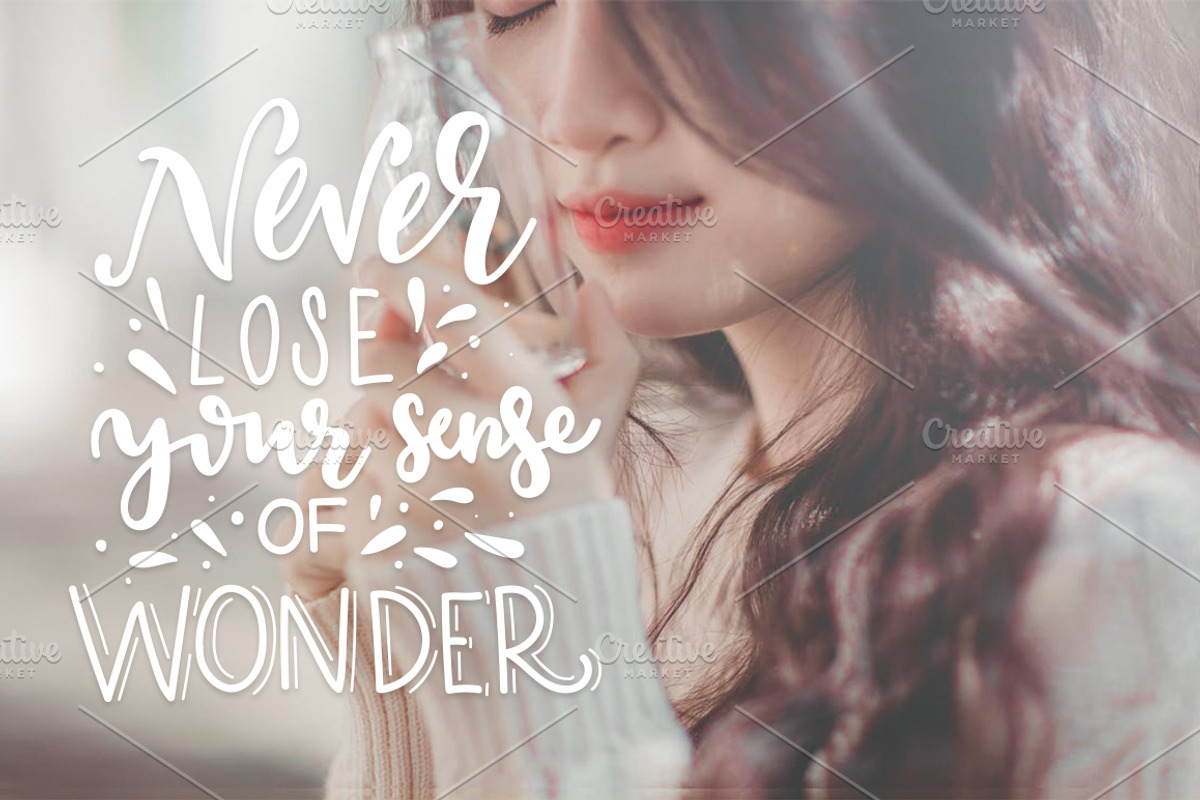 Girl power - lettering set, a Social Media Template by Beauty Drops (Photo 2 of 9)