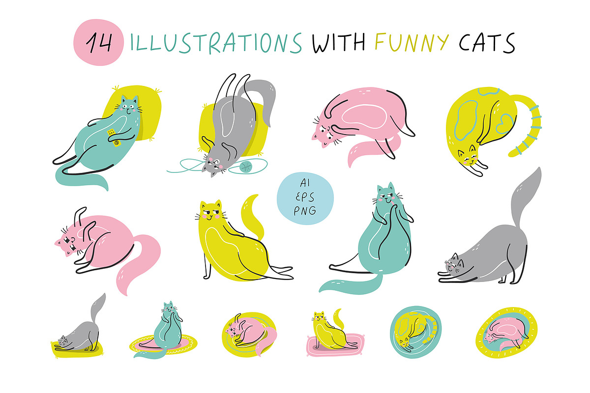 Lazycat Kids font, a Script Font by JuliyArt (Photo 8 of 9)