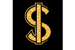 Gold Dollar. Money symbol. Vector, an Object Graphic by RODINA