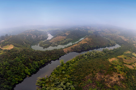 Meanders of the Nora river in Asturias, Spain., a Nature Photo by CreativePhotoSpain