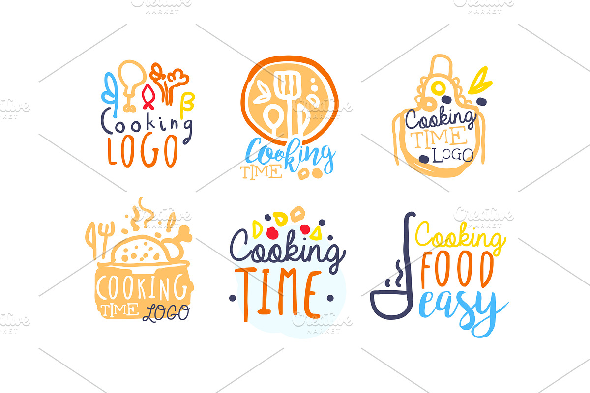Cooking Logo and Labels Design, a Food Illustration by TopVectors