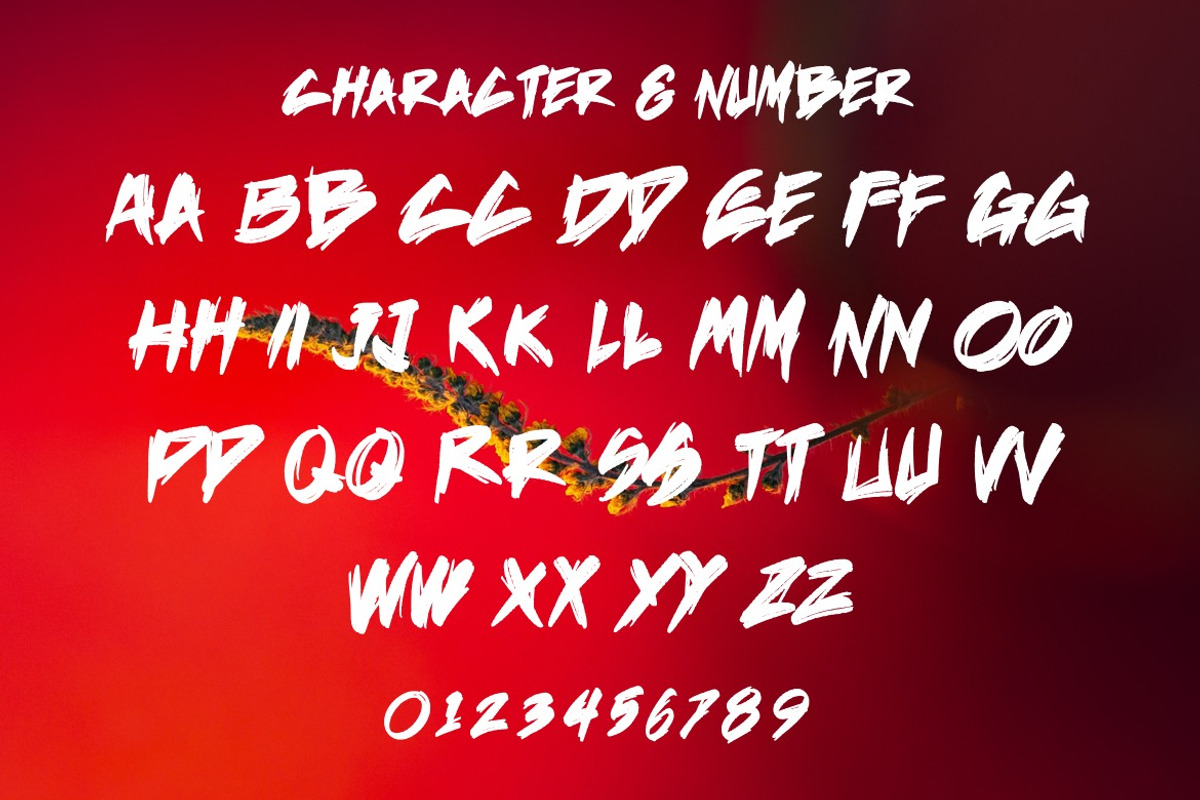 Sevarothz - Urban Brush Font, a Handwritten Font by Dhabee (Photo 4 of 16)