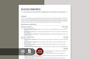 ATS Resume Template | Clean CV, a Resume Template by Anjum Ilyas (Thumbnail 1 of 7)