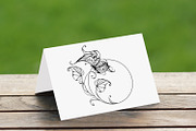 Circle with morning glory and moth, a Decorative Illustration by blackmoon9 (Thumbnail 3 of 3)