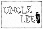 Uncle Lee - outline, a Serif Font by dawnland (Thumbnail 1 of 3)
