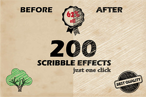 200 Scribble Effects + Bonus