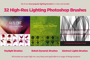 32 Varied Photoshop Lighting Brushes