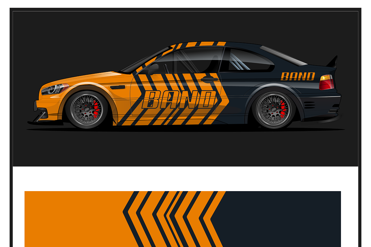 Stylish Car Artwork Bundle, an Object Illustration by CarWrap design (Photo 2 of 4)