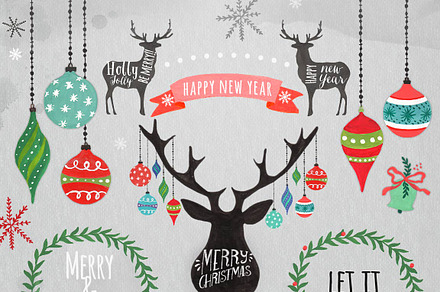 Christmas Clipart, Christmas ornamen
